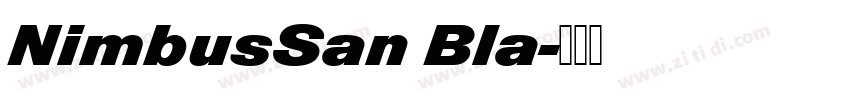 NimbusSan Bla字体转换